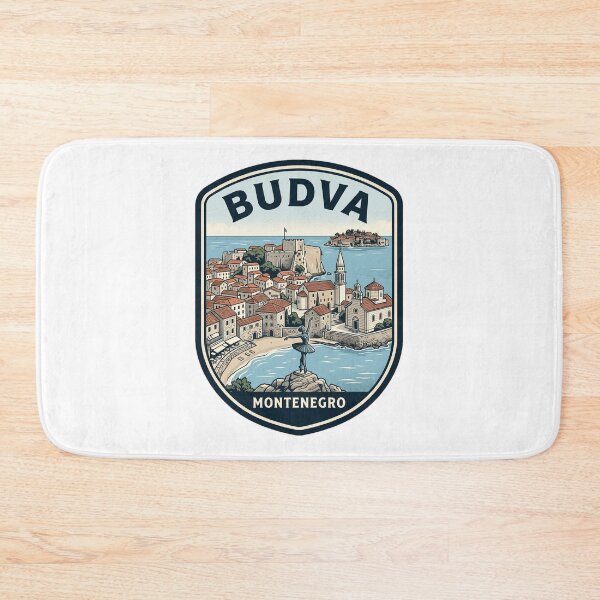 Item preview, Budva Montenegro Vintage Travel Emblem designed and sold by k3rstman1.