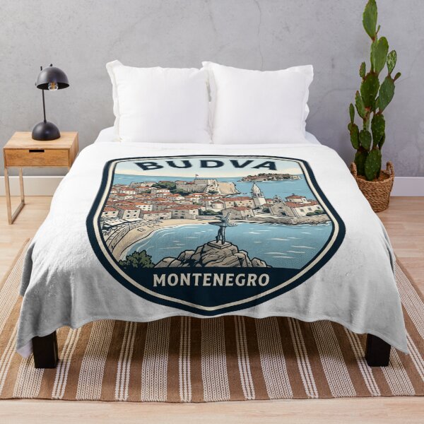 Item preview, Budva Montenegro Vintage Travel Emblem designed and sold by k3rstman1.