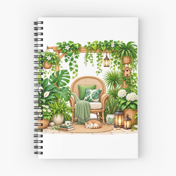 Item preview, Cozy Indoor Garden Chair with Plants – Tropical Boho Greenery Decor designed and sold by Reshmakhan.