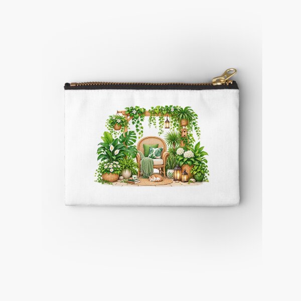Item preview, Cozy Indoor Garden Chair with Plants – Tropical Boho Greenery Decor designed and sold by Reshmakhan.