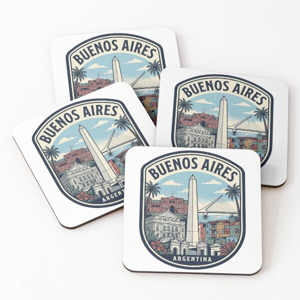Item preview, Buenos Aires Argentina Vintage Travel Badge designed and sold by k3rstman1.