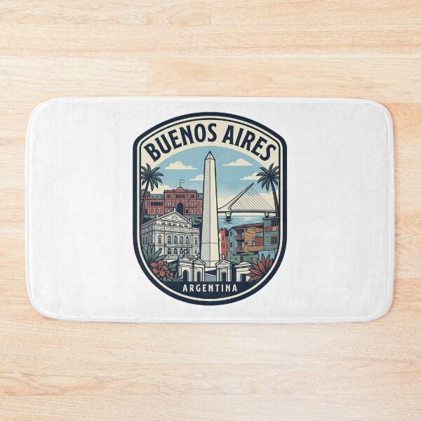 Item preview, Buenos Aires Argentina Vintage Travel Badge designed and sold by k3rstman1.