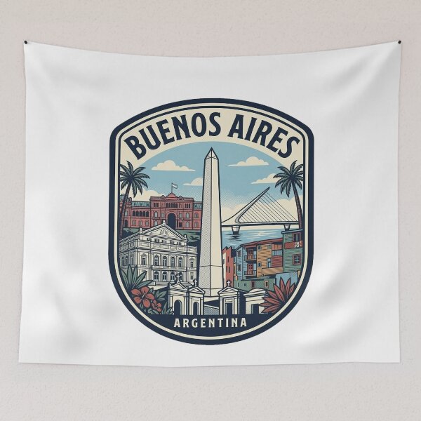 Item preview, Insignia de viaje vintage de Buenos Aires, Argentina designed and sold by k3rstman1.