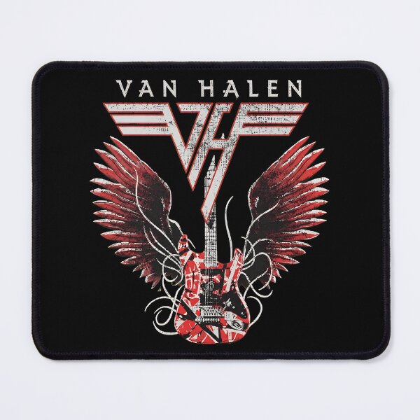 Item preview, Van Halen Logo Guitar Wings Rock Band designed and sold by GWARTUKSTORE.