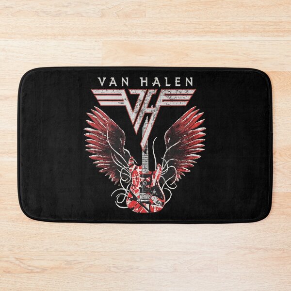 Item preview, Van Halen Logo Guitar Wings Rock Band designed and sold by GWARTUKSTORE.