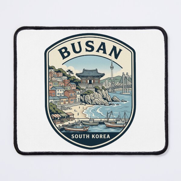 Item preview, Busan South Korea Vintage Travel Badge designed and sold by k3rstman1.