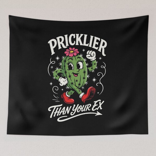 Item preview, Pricklier Than Your Ex  Funny Cactus And Sarcastic  designed and sold by ViktoonShirts.