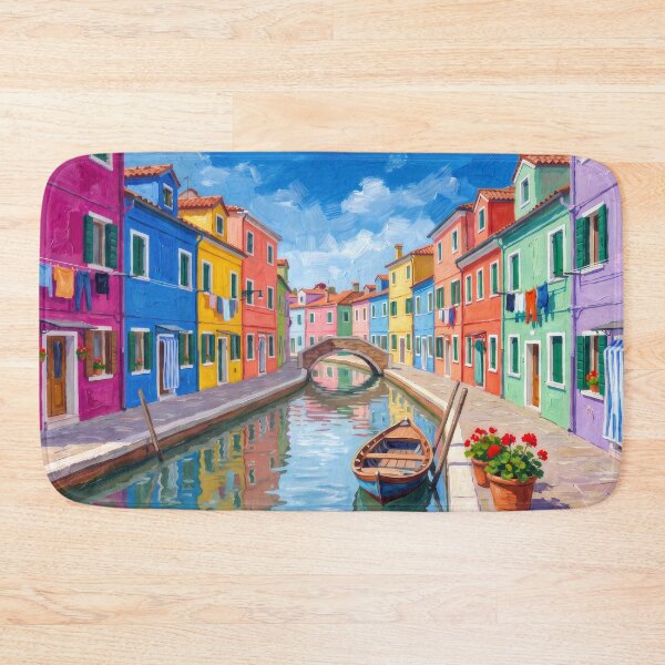 Item preview, Burano's Rainbow Houses designed and sold by RedPeaStudio.
