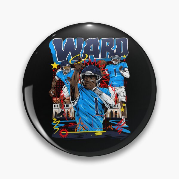 Item preview, Football Player Action Blue Uniform designed and sold by PixiExpert.