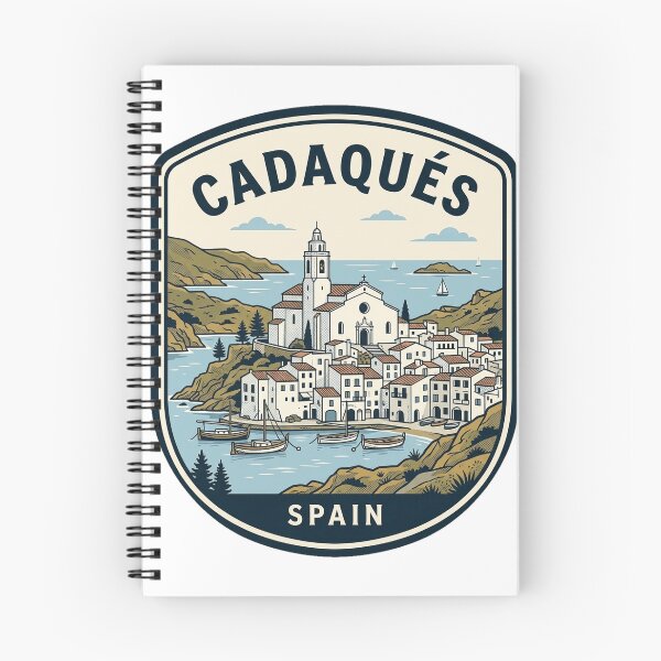 Item preview, Cadaques Spain Vintage Coastal Travel Emblem designed and sold by k3rstman1.
