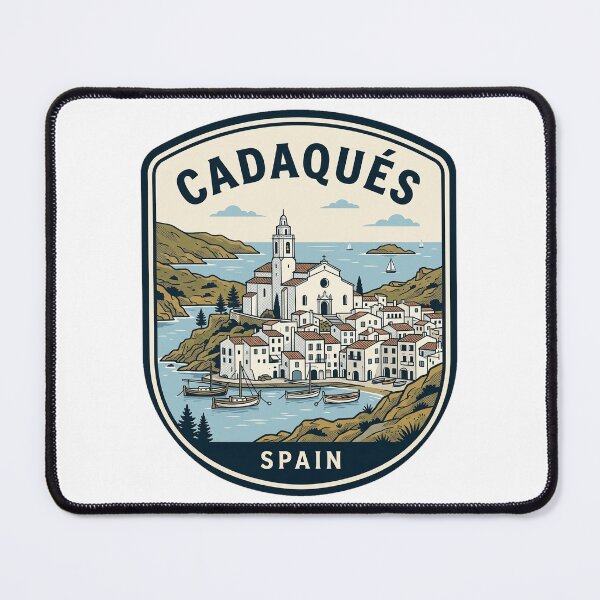 Item preview, Cadaques Spain Vintage Coastal Travel Emblem designed and sold by k3rstman1.
