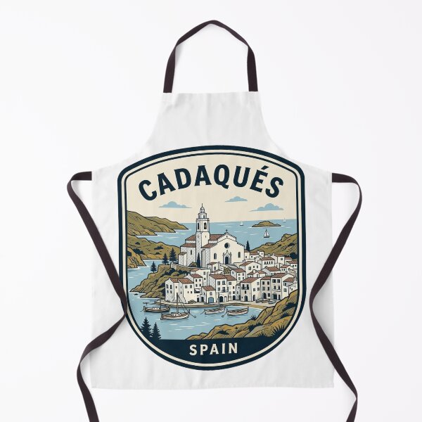 Item preview, Cadaques Spain Vintage Coastal Travel Emblem designed and sold by k3rstman1.