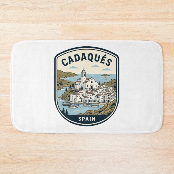 Item preview, Cadaques Spain Vintage Coastal Travel Emblem designed and sold by k3rstman1.