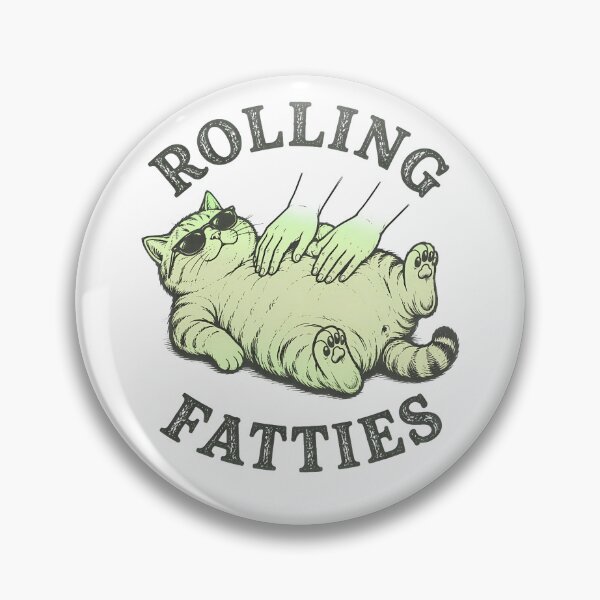 Item preview, Rolling Fatties Funny Cat Petting designed and sold by TypeRiotStudio.