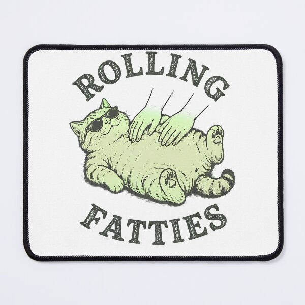 Item preview, Rolling Fatties Funny Cat Petting designed and sold by TypeRiotStudio.