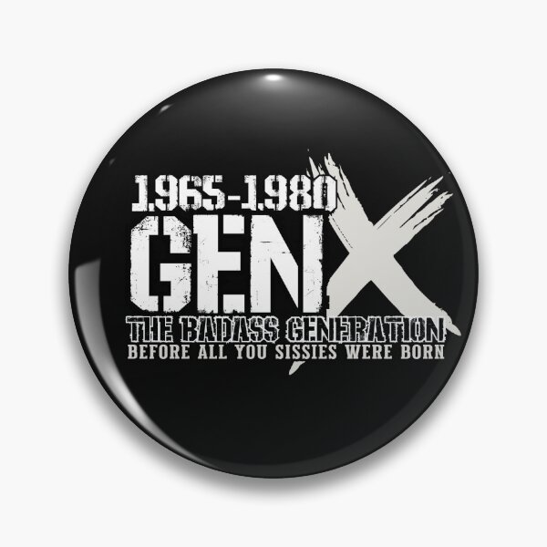 Item preview, Gen X 1965-1980 Grunge Typography - Badass Generation Saying designed and sold by Jawoahl.