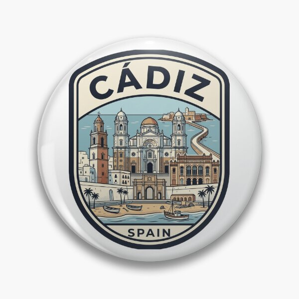 Item preview, Cadiz Spain Vintage Travel Emblem designed and sold by k3rstman1.