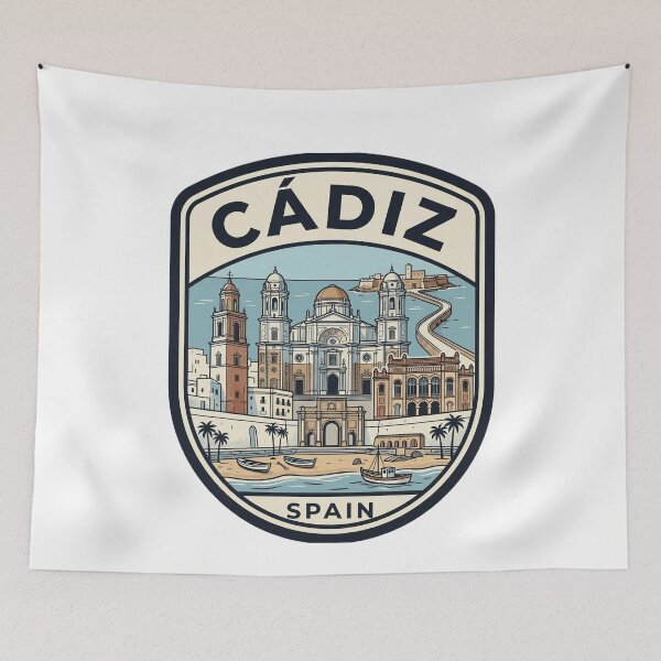 Item preview, Cadiz Spain Vintage Travel Emblem designed and sold by k3rstman1.