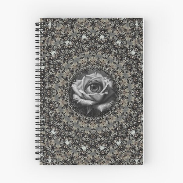 Item preview, Gothic Eye Rose Mandala Dark Floral Art designed and sold by cr6zym1nd.