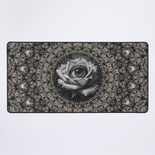 Item preview, Gothic Eye Rose Mandala Dark Floral Art designed and sold by cr6zym1nd.