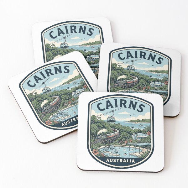 Item preview, Cairns Australia Tropical Rainforest Esplanade Travel Badge designed and sold by k3rstman1.