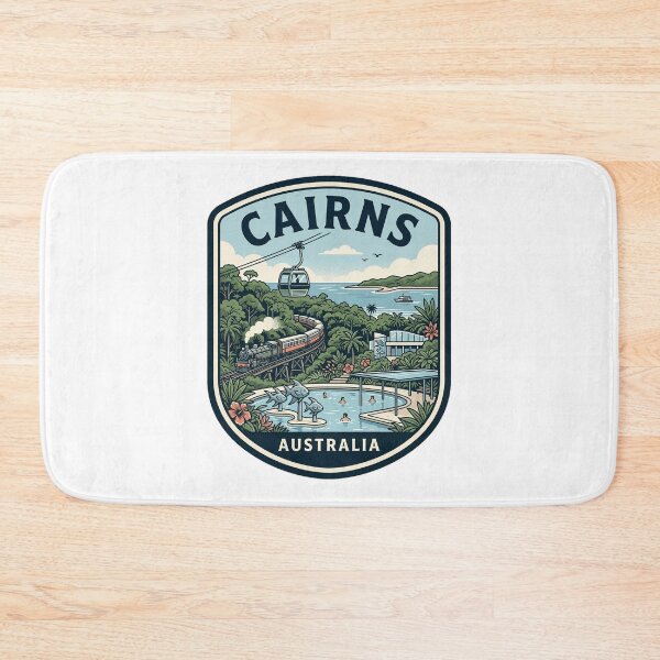 Item preview, Cairns Australia Tropical Rainforest Esplanade Travel Badge designed and sold by k3rstman1.