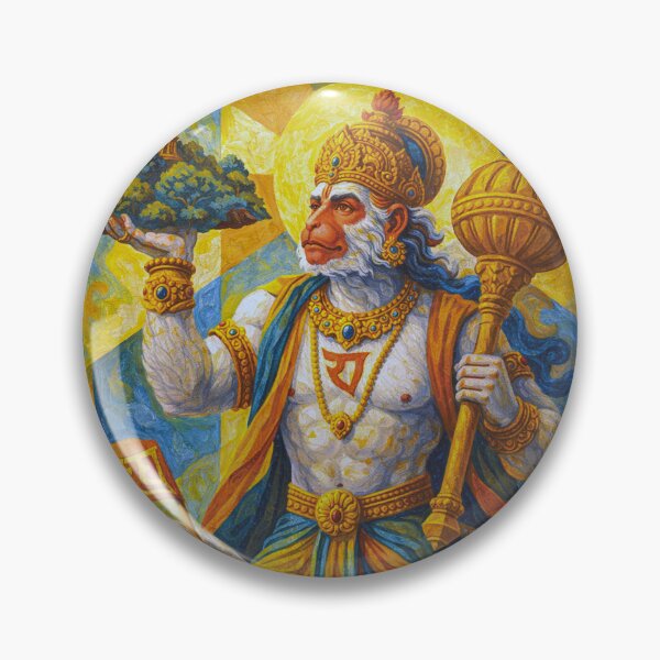 Item preview, Hanuman Spirit of Courage Painting - Hindu deity of Sacred Strength. designed and sold by GalleryKauffeld.