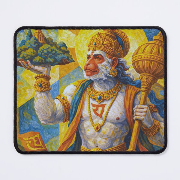 Item preview, Hanuman Spirit of Courage Painting - Hindu deity of Sacred Strength. designed and sold by GalleryKauffeld.