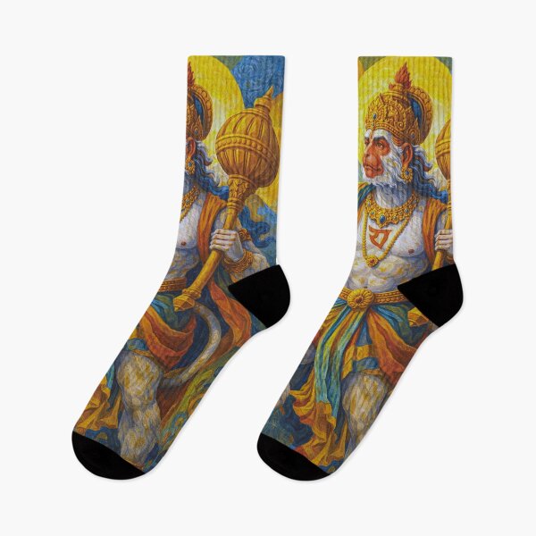 Item preview, Hanuman Spirit of Courage Painting - Hindu deity of Sacred Strength. designed and sold by GalleryKauffeld.