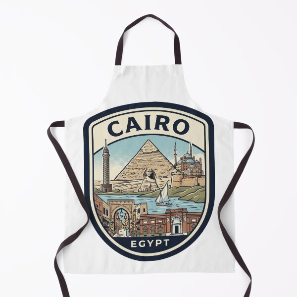 Item preview, Cairo Egypt Vintage Travel Badge Illustration designed and sold by k3rstman1.