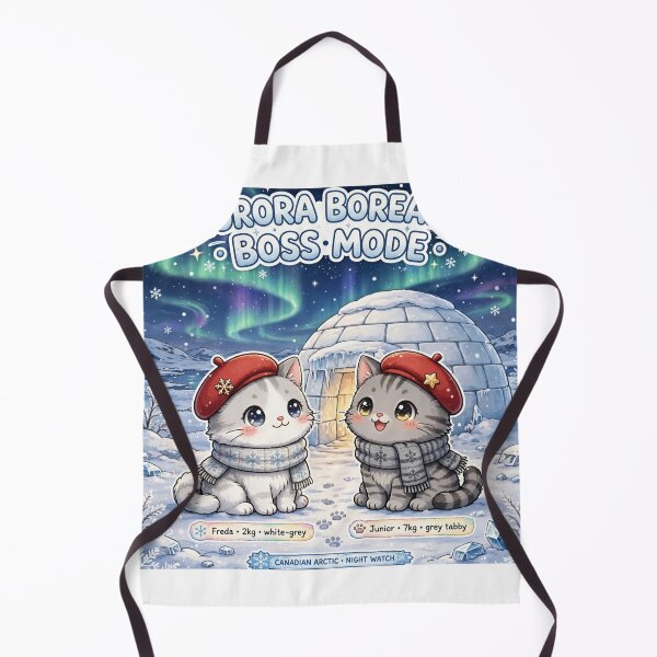 Item preview, Aurora Borealis BOSS MODE - Freda and Junior Winter Arctic designed and sold by MAISON SYLVIE.