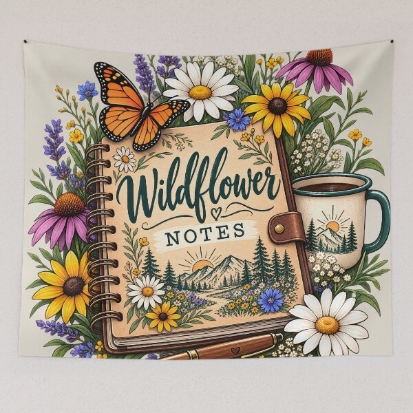 Item preview, Wildflower Notes – Botanical Nature Journal Aesthetic designed and sold by FindYouByZ.
