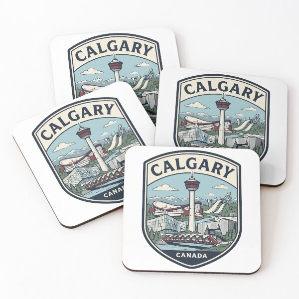 Item preview, Calgary Canada Vintage Travel Shield Landmark designed and sold by k3rstman1.