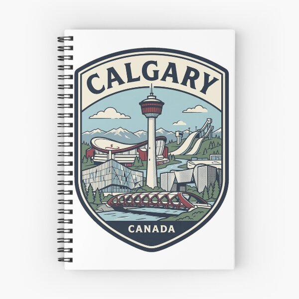 Item preview, Calgary Canada Vintage Travel Shield Landmark designed and sold by k3rstman1.