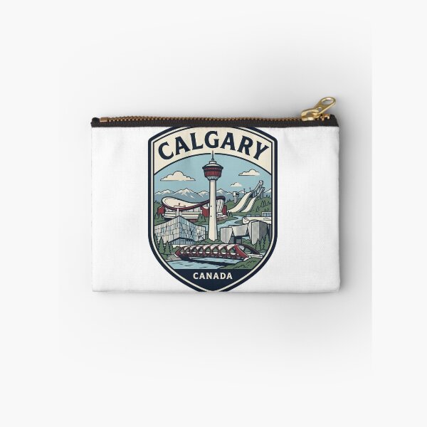 Item preview, Calgary Canada Vintage Travel Shield Landmark designed and sold by k3rstman1.