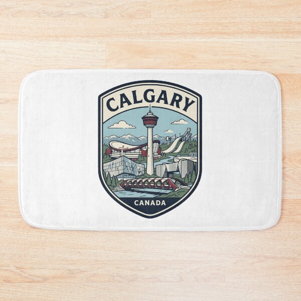 Item preview, Calgary Canada Vintage Travel Shield Landmark designed and sold by k3rstman1.