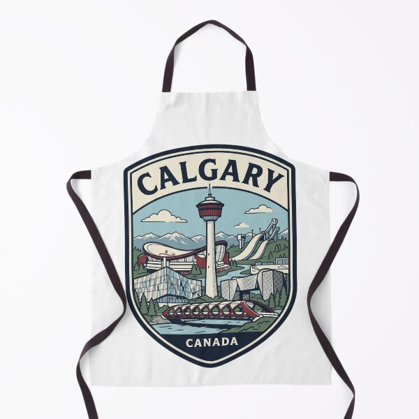 Artikelvorschau, Calgary, Kanada – Vintage-Reiseschild – Wahrzeichen entworfen und verkauft von k3rstman1.
