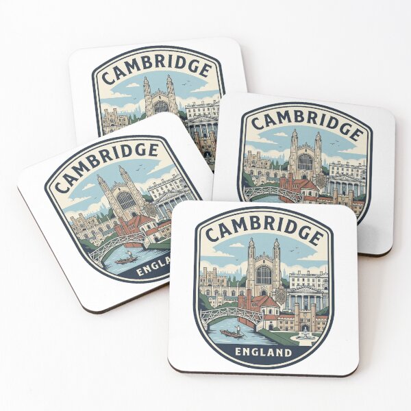 Item preview, Vintage Cambridge England Travel Badge Illustration designed and sold by k3rstman1.
