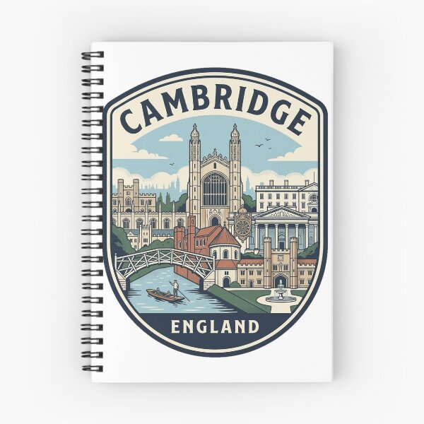Item preview, Vintage Cambridge England Travel Badge Illustration designed and sold by k3rstman1.