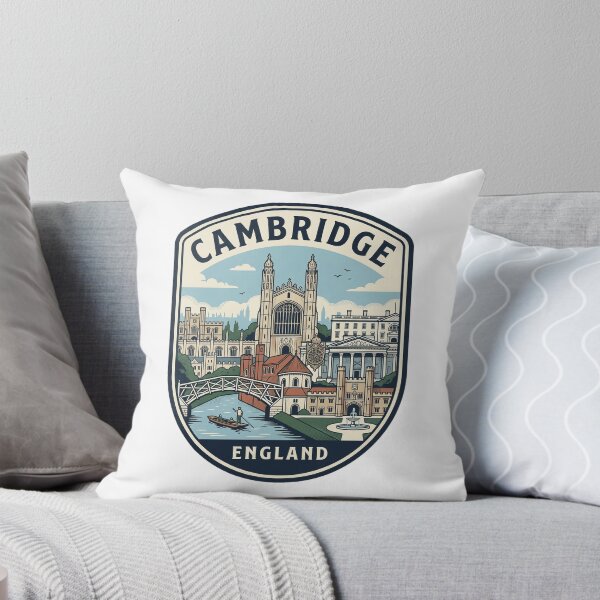 Item preview, Vintage Cambridge England Travel Badge Illustration designed and sold by k3rstman1.