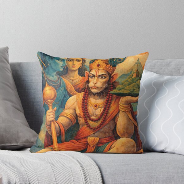 Item preview, Hindu deity Hanuman - Meditation and Devotion Painting designed and sold by GalleryKauffeld.