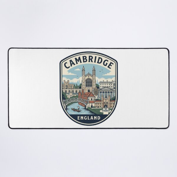 Item preview, Vintage Cambridge England Travel Badge Illustration designed and sold by k3rstman1.