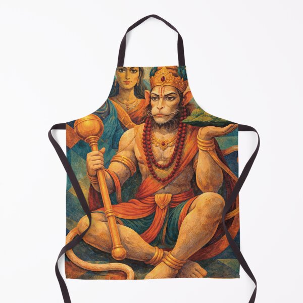 Item preview, Hindu deity Hanuman - Meditation and Devotion Painting designed and sold by GalleryKauffeld.
