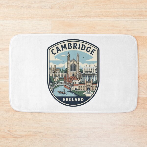 Item preview, Vintage Cambridge England Travel Badge Illustration designed and sold by k3rstman1.