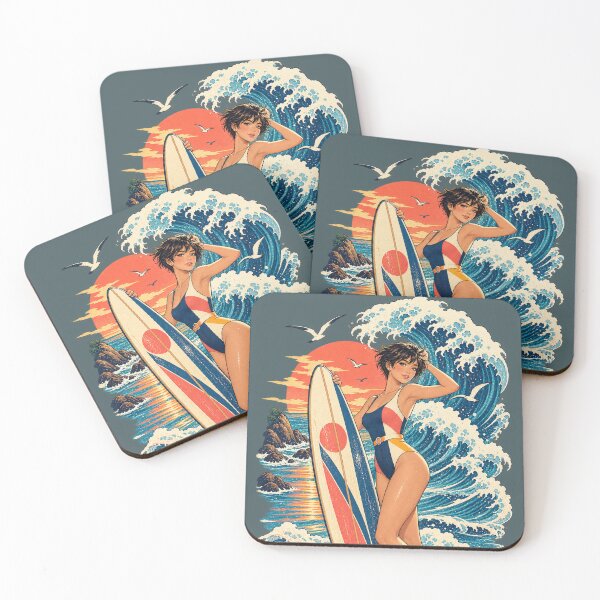 Item preview, UKIYOE SURFER GIRL designed and sold by Hitokoma.