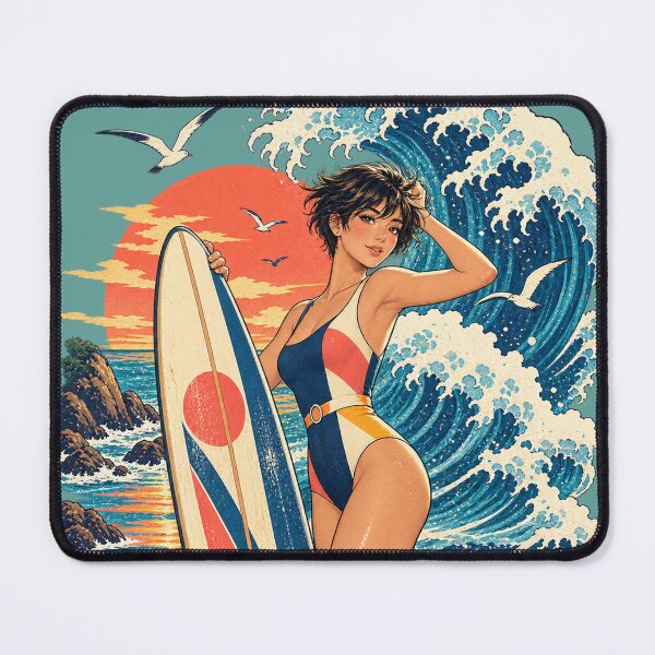 Item preview, UKIYOE SURFER GIRL designed and sold by Hitokoma.