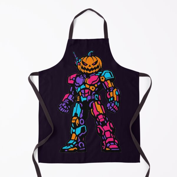 Item preview, Neon Cyberpunk Pumpkin Reaper Enforcer designed and sold by KungPowUnicorn.