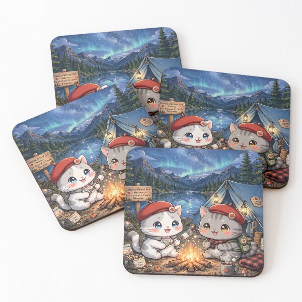 Item preview, Canadian Camping BOSS MODE - Freda and Junior Under Northern Lights designed and sold by MAISON SYLVIE.