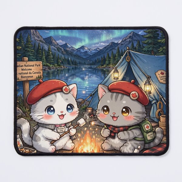 Item preview, Canadian Camping BOSS MODE - Freda and Junior Under Northern Lights designed and sold by MAISON SYLVIE.