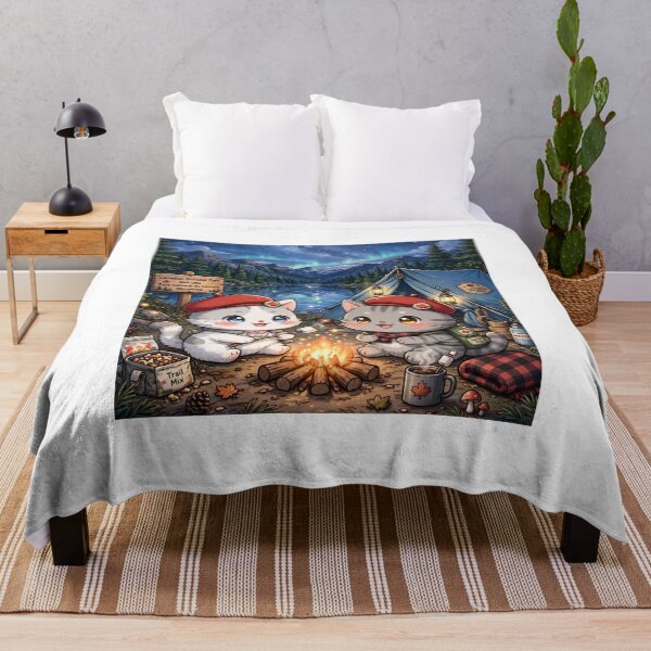 Item preview, Canadian Camping BOSS MODE - Freda and Junior Under Northern Lights designed and sold by MAISON SYLVIE.